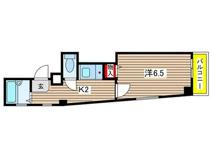 EDO-SAY B・L・D(1K/3階)の間取り写真