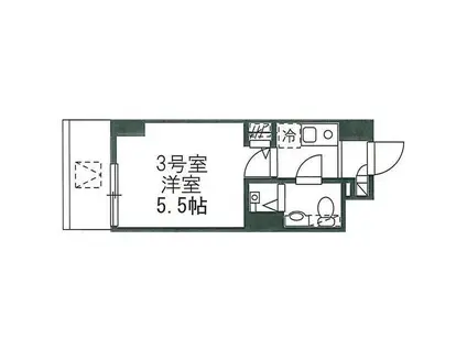 プレジール神宮前(1K/3階)の間取り写真