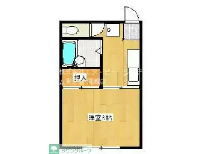 ガーデンヴィラK(1K/1階)の間取り写真