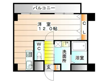 ラ メゾン ミュー(ワンルーム/4階)の間取り写真