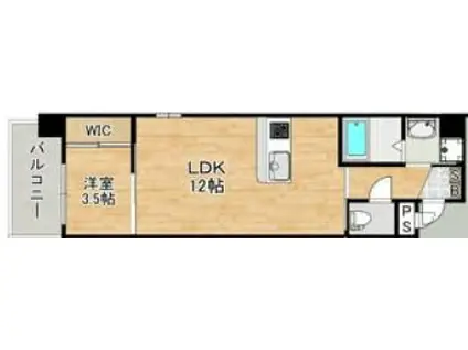 ウイルコート大今里西(1LDK/5階)の間取り写真