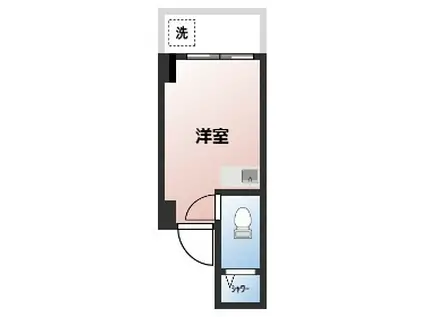 ヴィラージュ石神井(ワンルーム/1階)の間取り写真