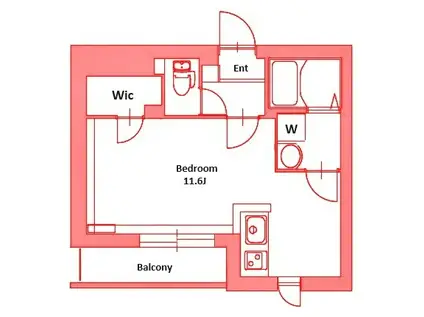 エンブレム 5251(ワンルーム/2階)の間取り写真