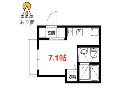 MINERUMO TSURUMI(ワンルーム/2階)の間取り写真