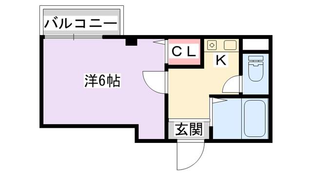 RENATUS寝屋川(1K/4階)の間取り写真