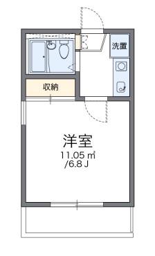 レオパレス松田(1K/2階)の間取り写真