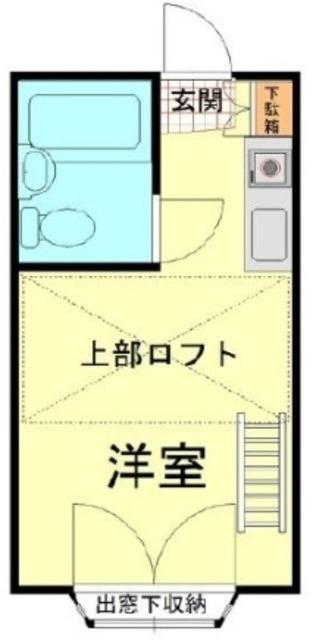若宮シティハイツ(ワンルーム/1階)の間取り写真