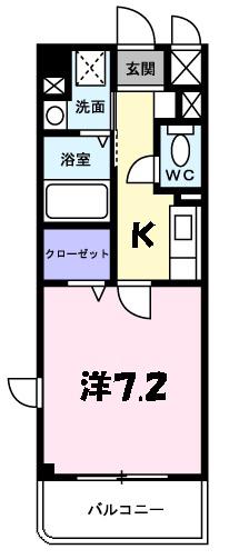 アルヴェアーレ(1K/3階)の間取り写真