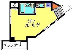 ファーストヒル(ワンルーム/6階)の間取り写真