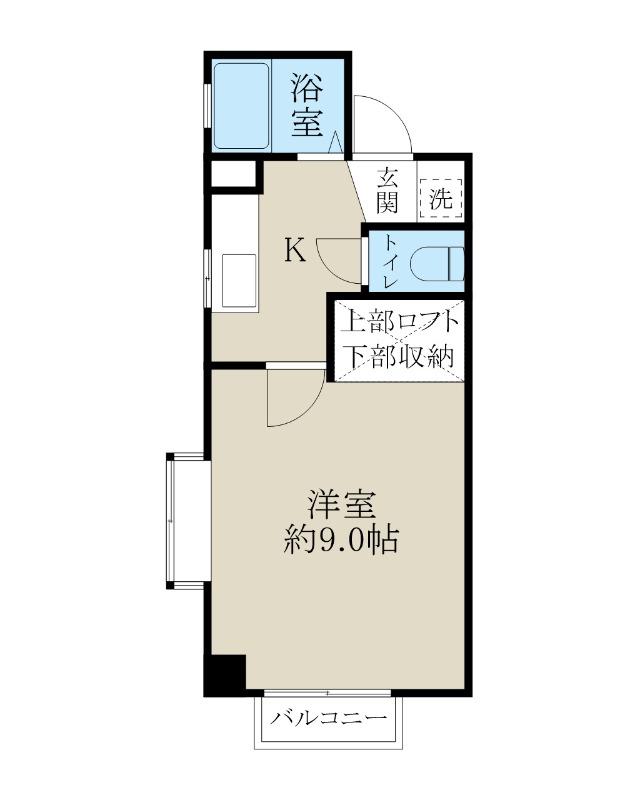 マンションオーベルジュ平田(1K/2階)の間取り写真