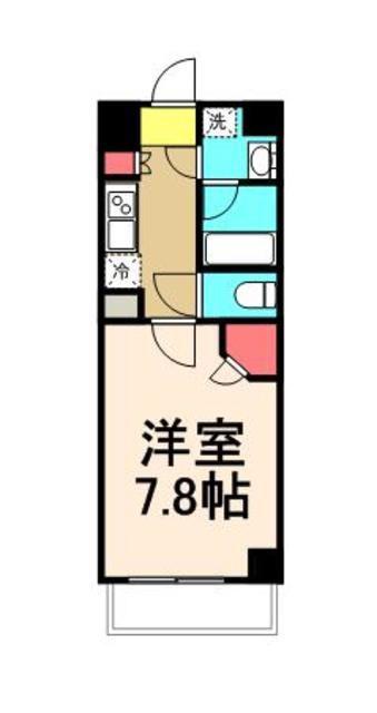 KDXレジデンス豊洲(1K/5階)の間取り写真