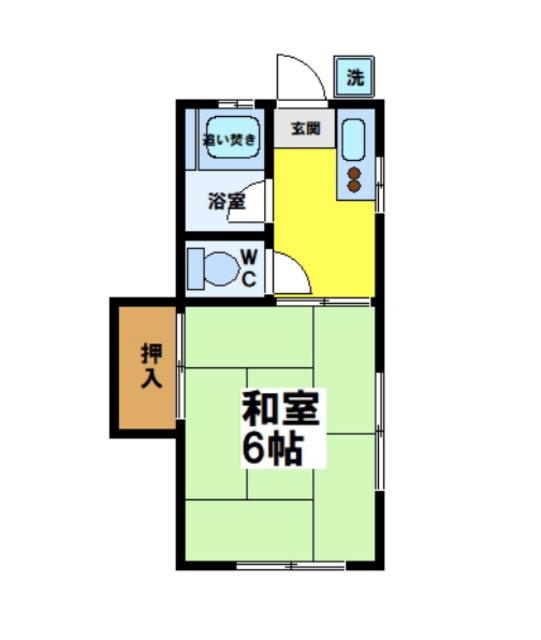 ヴィライズミ(1K/1階)の間取り写真