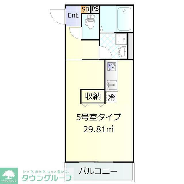 スピカハイツ上大岡(ワンルーム/3階)の間取り写真