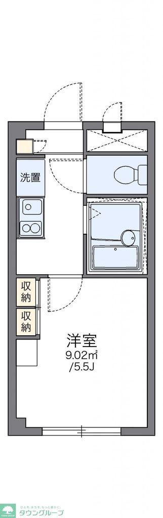レオパレスアサマ(1K/2階)の間取り写真