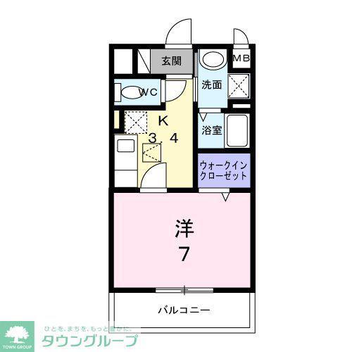 リッシュ(1K/1階)の間取り写真