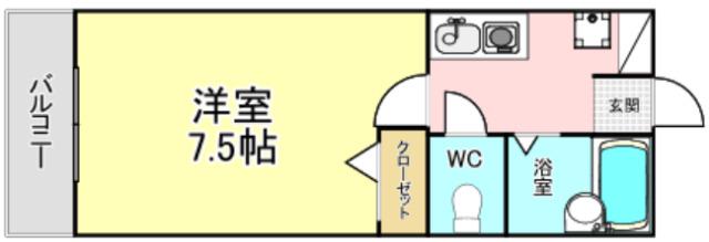 ISHIGAKI BLD(1K/3階)の間取り写真