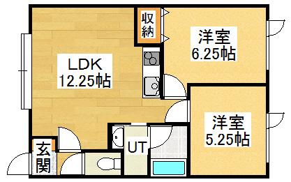 IKハウス(2LDK/2階)の間取り写真