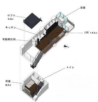 ベルメゾン南麻布グラン(2LDK/8階)の間取り写真
