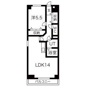 アルヴェアーレ藤が丘(1LDK/10階)の間取り写真