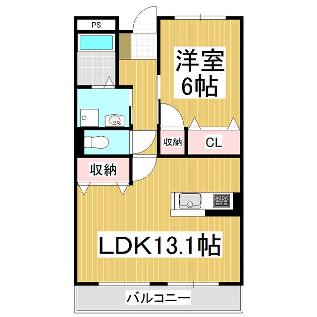 AVANCEII(1LDK/3階)の間取り写真