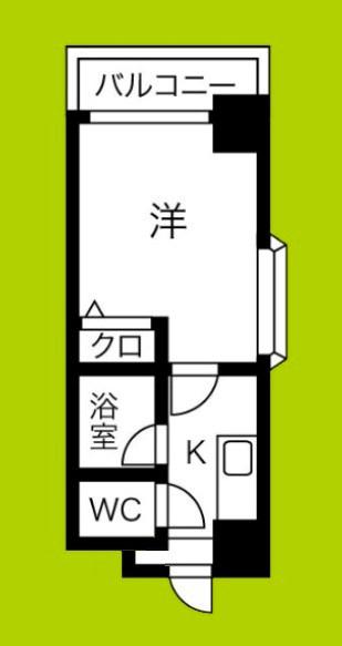 クオーレ十三東(1K/3階)の間取り写真