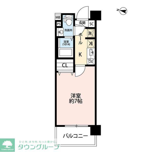 プレール・ドゥーク西川口II(1K/3階)の間取り写真