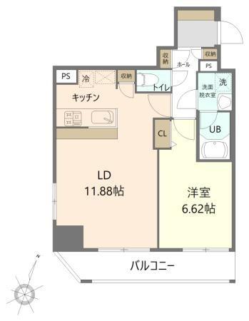 HOPECITY秋葉原 ホープシティ秋葉原(1LDK/10階)の間取り写真