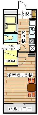 レオパレスYAMAZAKI(1K/3階)の間取り写真