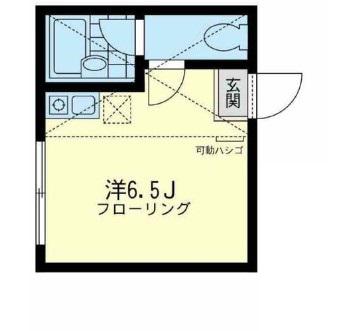 ユナイト鶴見アルベリータの瞳(ワンルーム/2階)の間取り写真