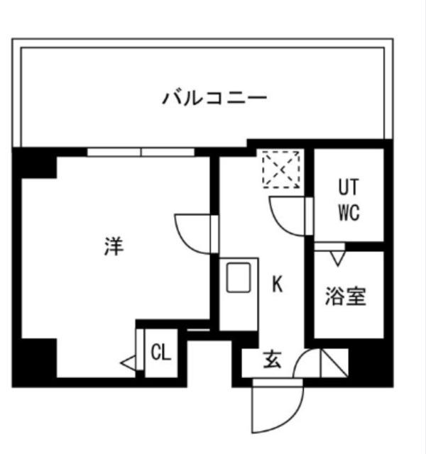 アルファコート青砥2(1K/6階)の間取り写真