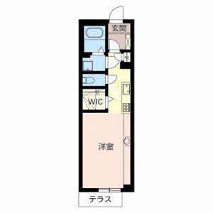 アルテランサ大宮(ワンルーム/1階)の間取り写真