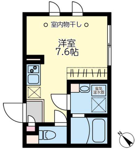 COCOCUBE滝野川II(ワンルーム/3階)の間取り写真