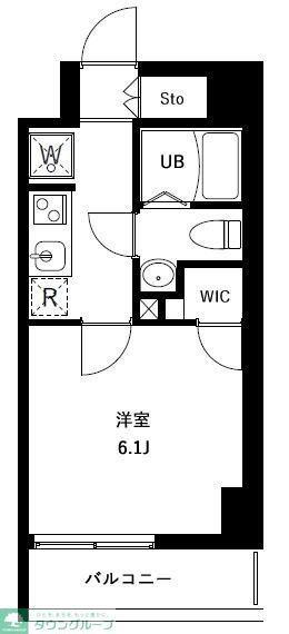 アーバンパークお花茶屋(1K/12階)の間取り写真