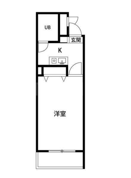 PLENDY戸塚(1K/3階)の間取り写真