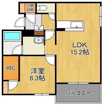 シャーメゾンステージ新成(1LDK/3階)の間取り写真