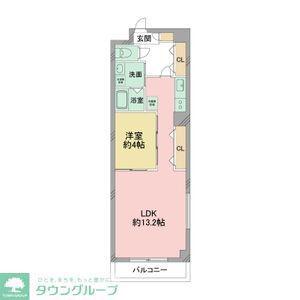 パークサイト泉(1LDK/10階)の間取り写真
