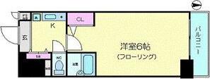 エスリード梅田新道第2(1K/11階)の間取り写真
