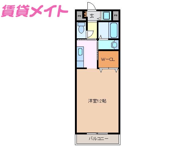 GARNISH II(ワンルーム/4階)の間取り写真