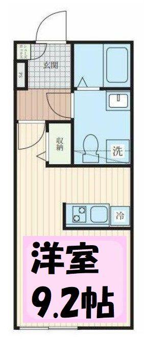 GRAN 大袋(ワンルーム/2階)の間取り写真