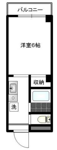ネクサス(1K/3階)の間取り写真