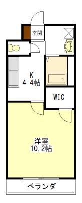 サクラ―レ(1K/2階)の間取り写真