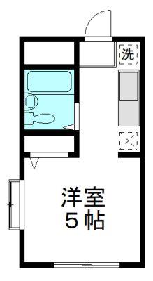 トップヒルズ上原(1K/2階)の間取り写真