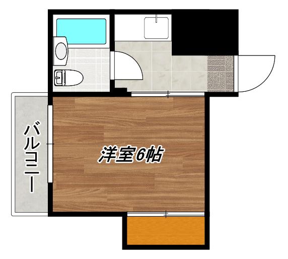 YSBLDVII(1K/2階)の間取り写真
