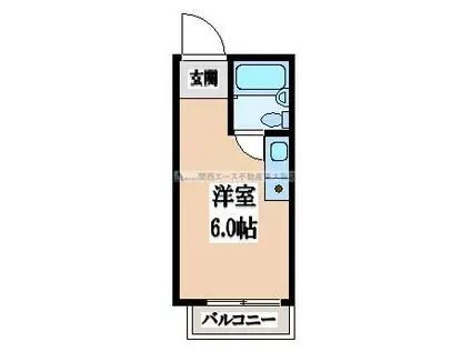 ライラック小阪(ワンルーム/7階)の間取り写真