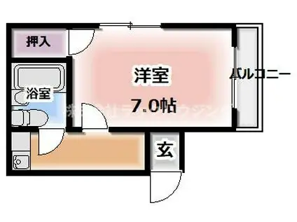 秀和ビル(1K/3階)の間取り写真