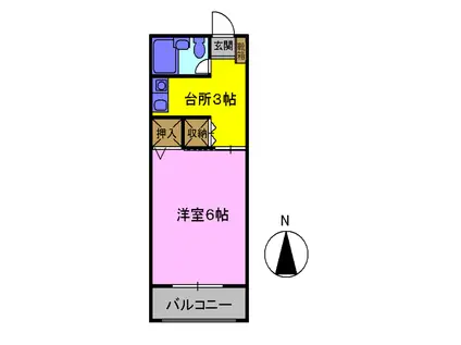第2定久ビル(1K/1階)の間取り写真