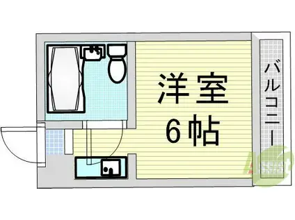 ルネッサンス新梅田(ワンルーム/4階)の間取り写真