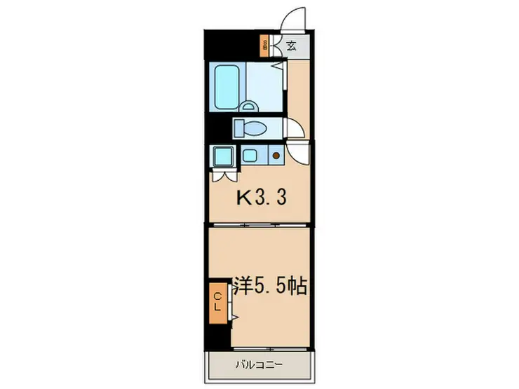 OLIO奥沢 6階階 間取り