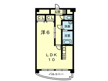 インフィニティ130E(1LDK/5階)の間取り写真