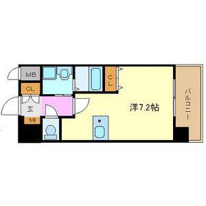 プレサンス名古屋駅前(ワンルーム/5階)の間取り写真